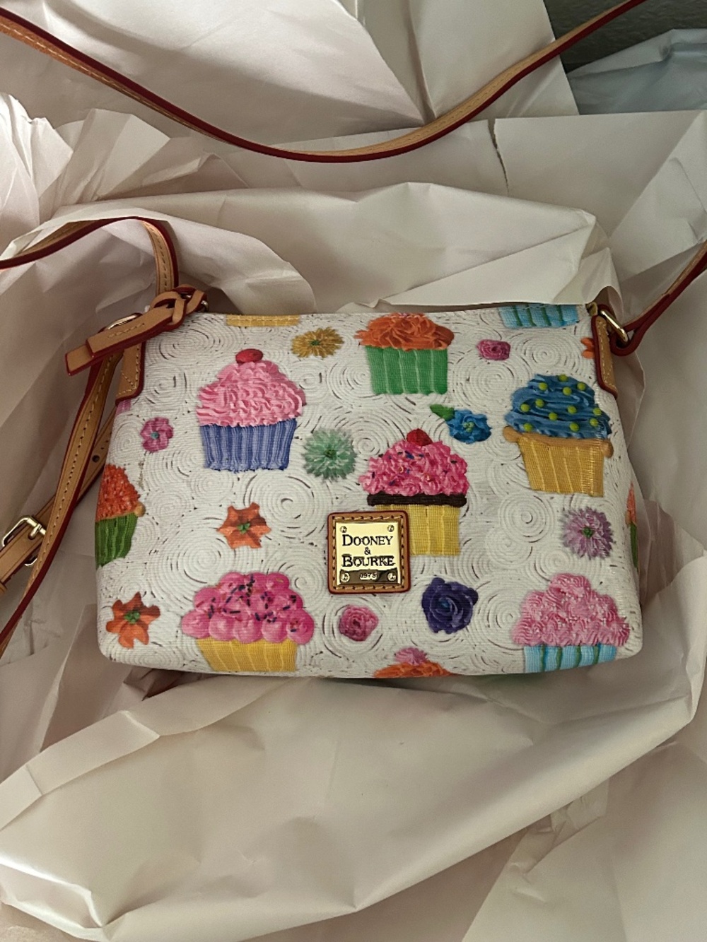 Dooney & Bourke Cupcake Print Crossbody
